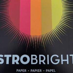 Astro Brights Vibrant Colored Paper Stack, 100 pieces of colored paper. 8.5”x11”